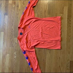 Orange Obey Long Sleeve Shirt